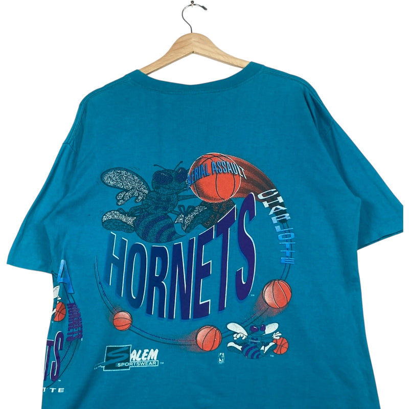 Vintage Charlotte Hornets Aerial Assault Full Art Tee