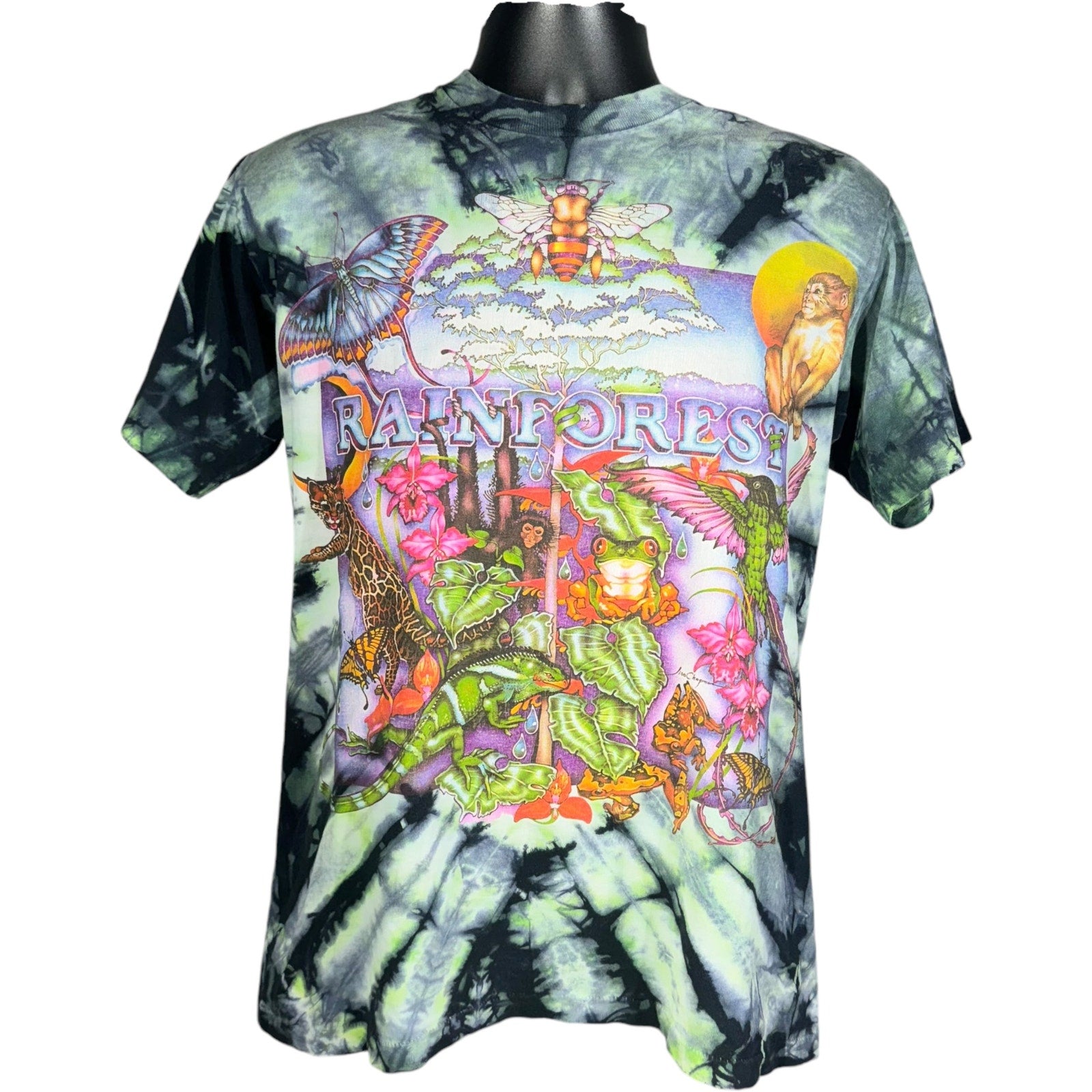 Vintage Rainforest Tie Dye AOP Tee