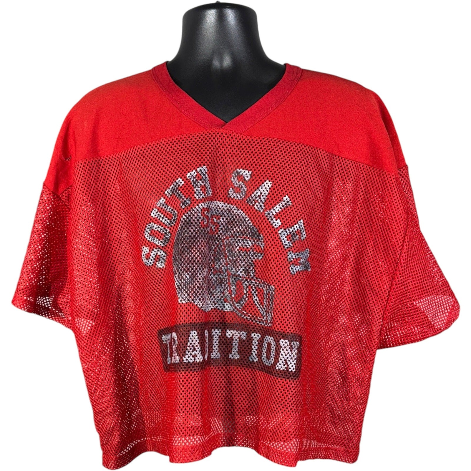 Vintage Russell South Salem Tradition Cropped Mesh Football Jersey