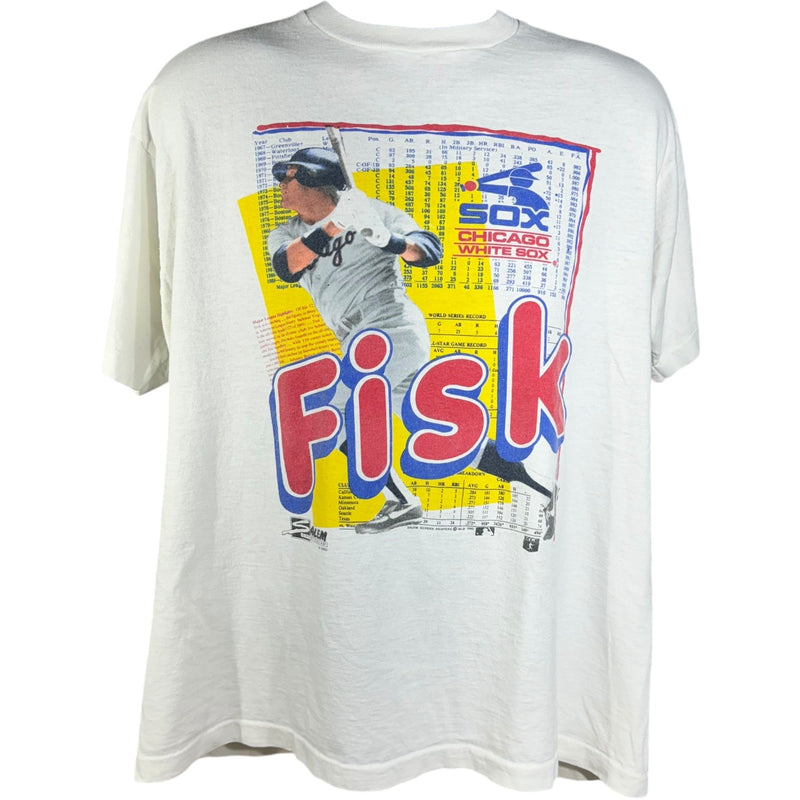 Vintage MLB Chicago White Sox Carlton Fisk Tee 1990