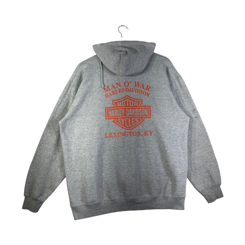 Vintage Harley Davidson Bar & Shield Logo Zip Up Hoodie