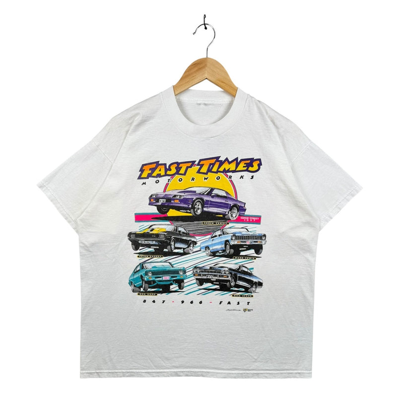 Vintage Fast Times Motorworks Muscle Car T-Shirt