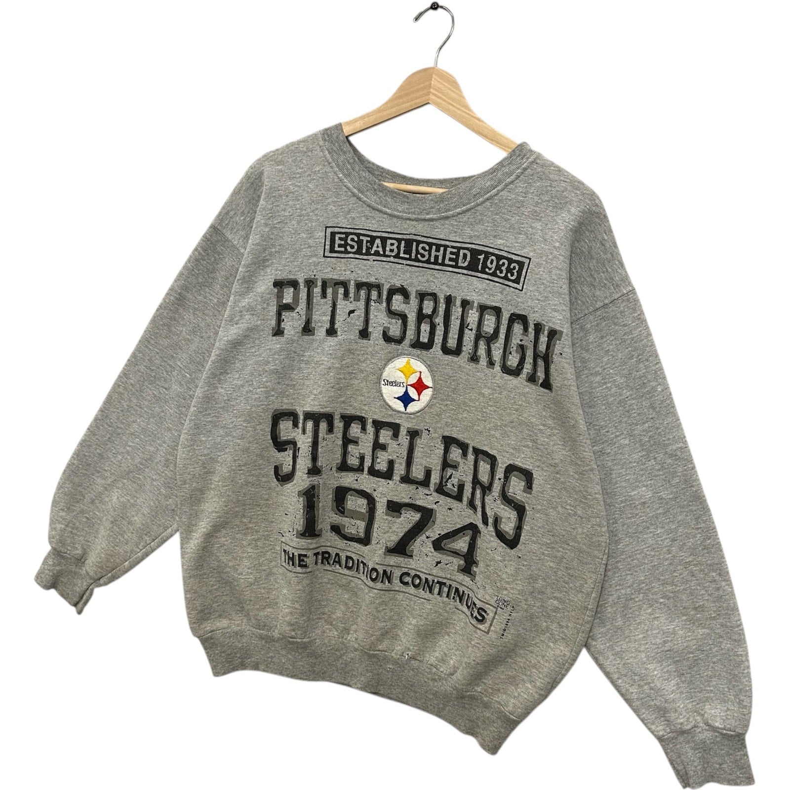 Vintage Pittsburgh Steelers "The Steel Curtain" NFL Crewneck 90s