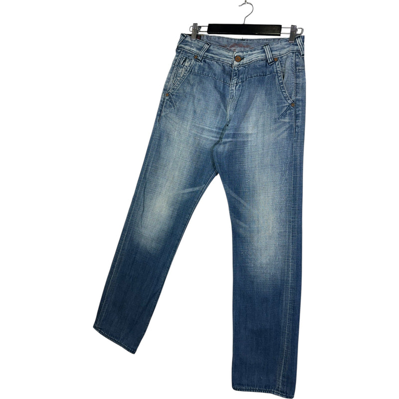 Vintage Slim Y2K Printed Denim Jeans 32