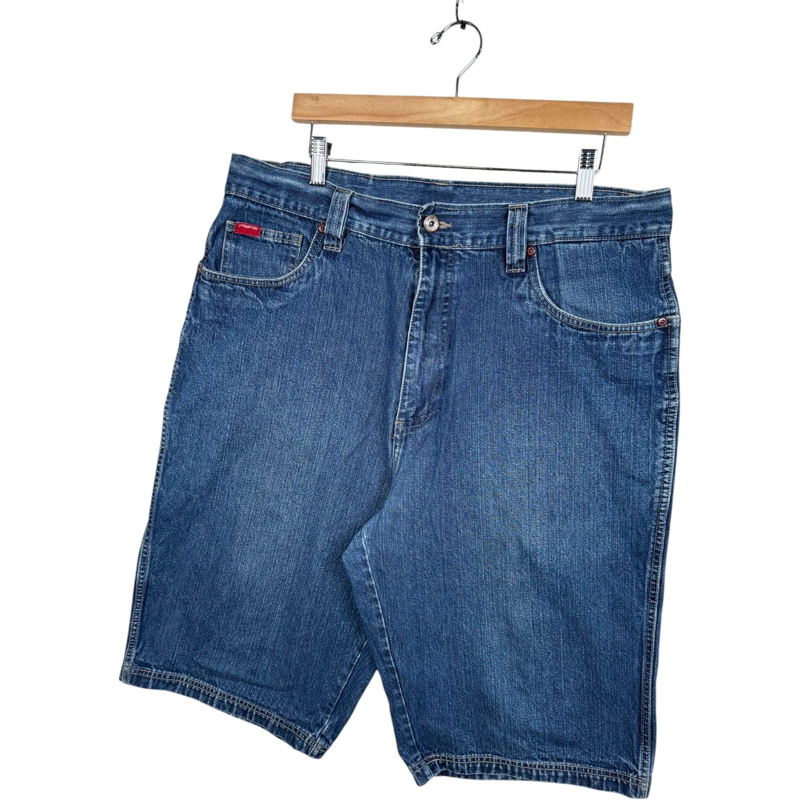 Vintage Fubu Straight Bermuda Jean Denim Shorts 38