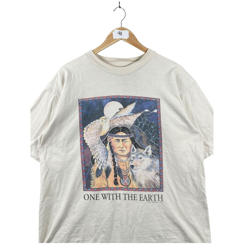 Vintage One With The Earth Native American T-Shirt