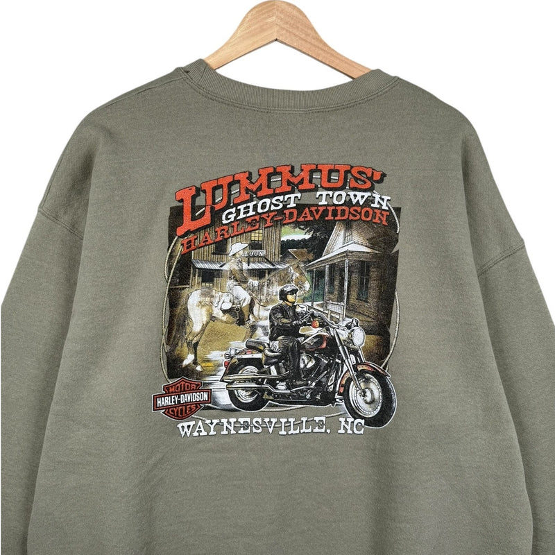 Vintage Harley Davidson Ghost Town Graphic Crewneck