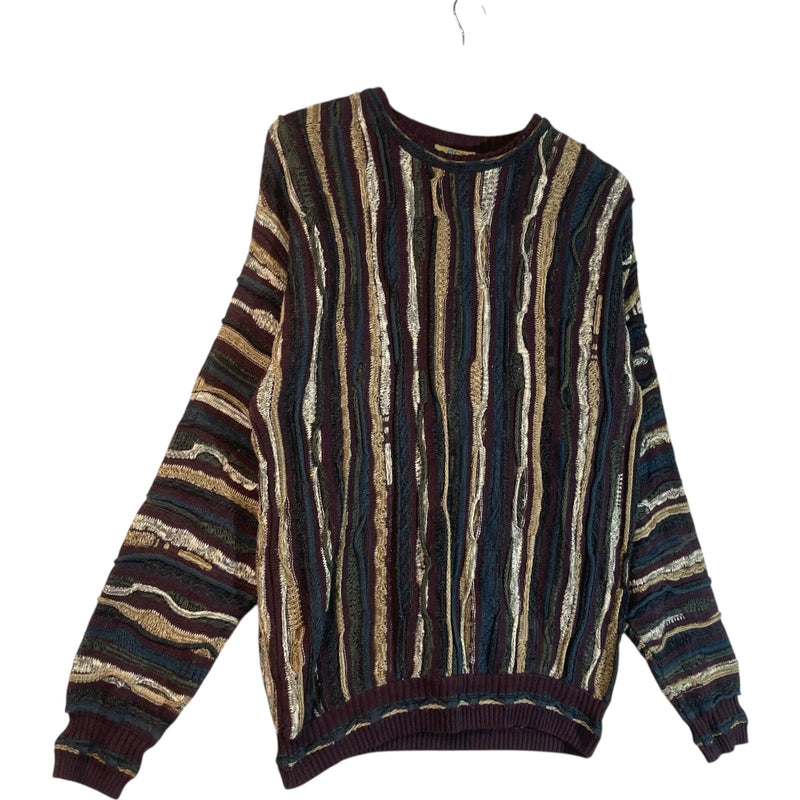 Vintage Coogi 3D Abstract Knit Sweater