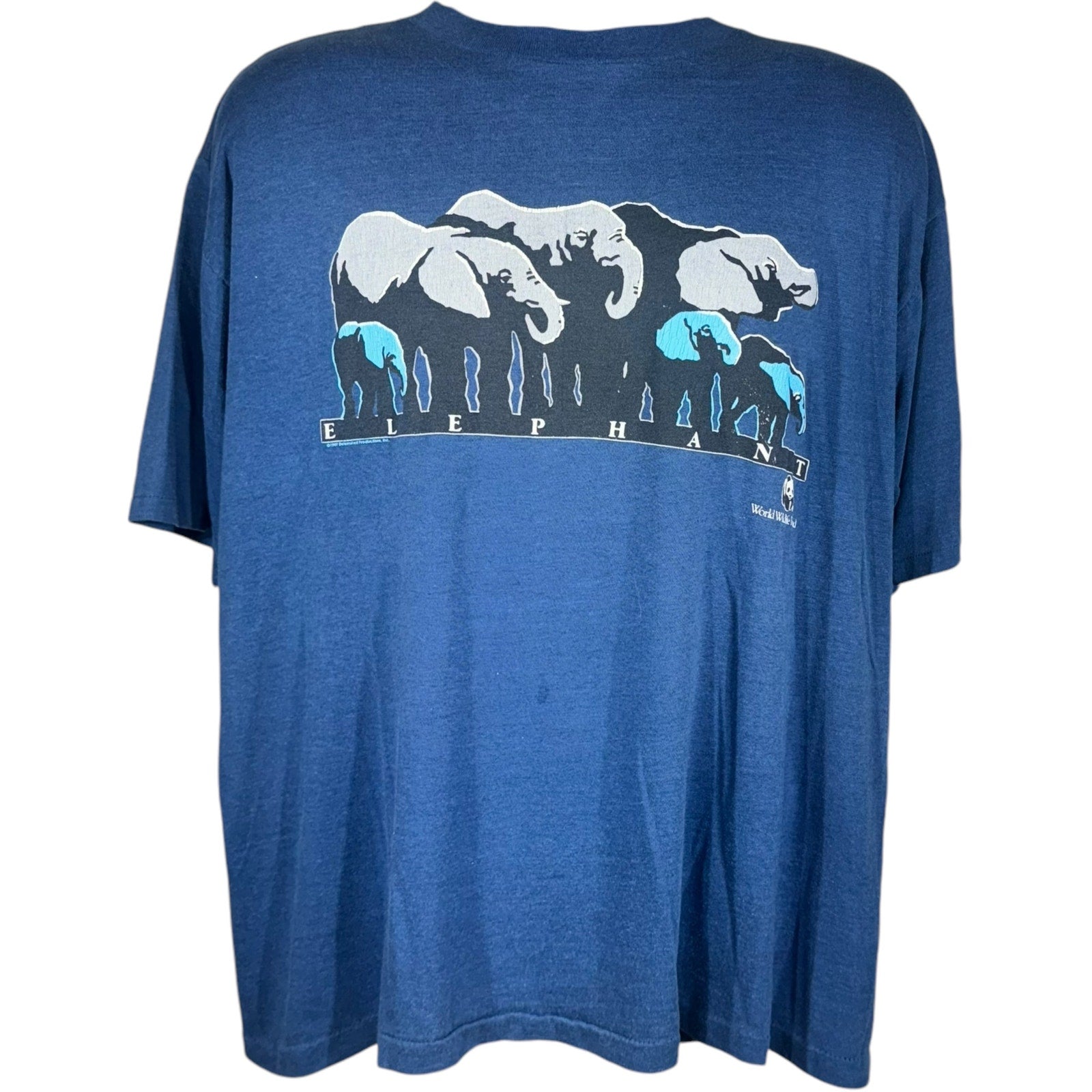 Vintage World Wildlife Fund Elephant Tee