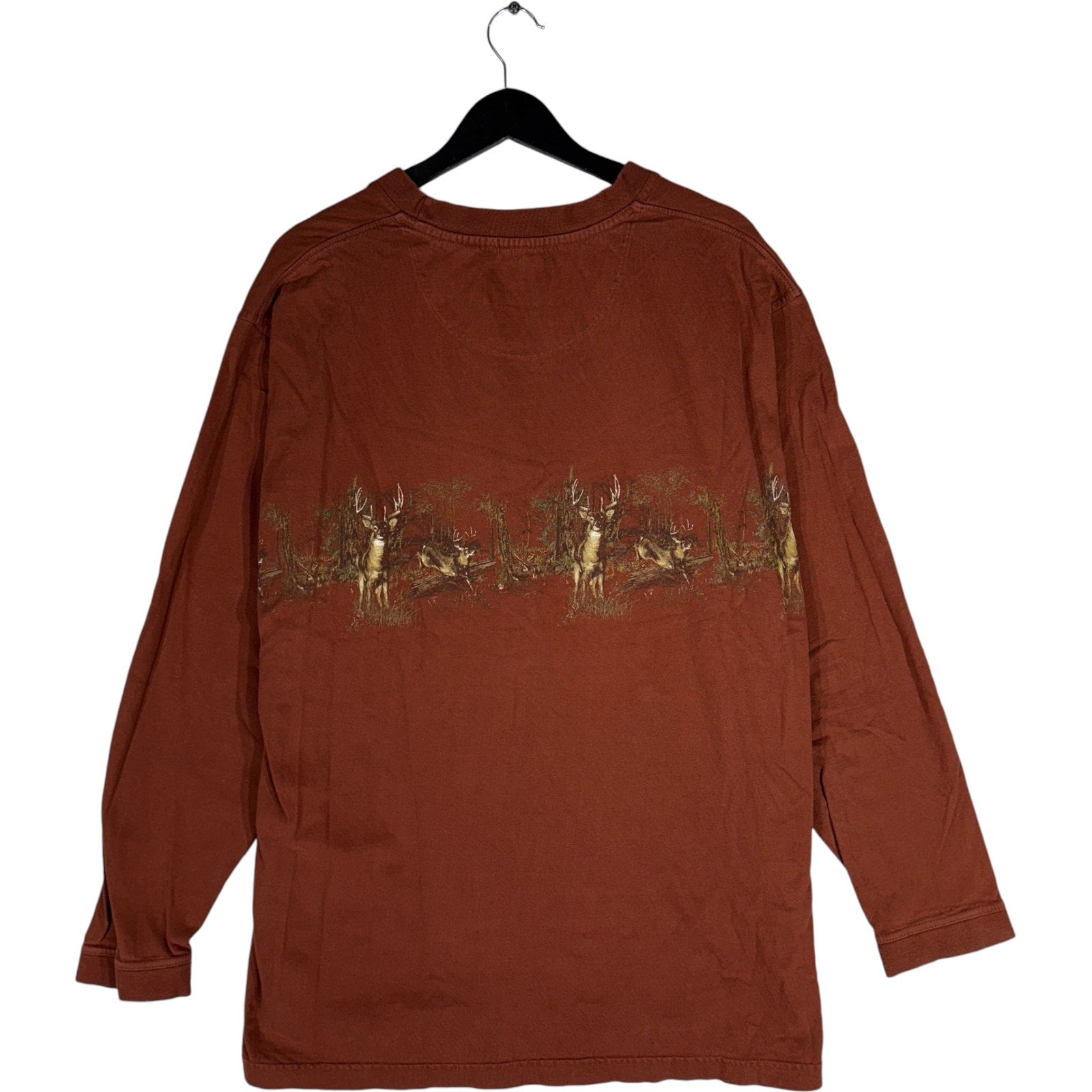 Vintage Deer Wrap Around Nature Long Sleeve