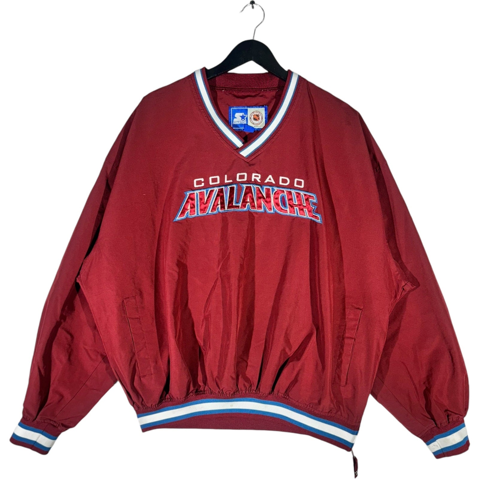 Vintage Starter Colorado Avalanche NHL Pullover Windbreaker