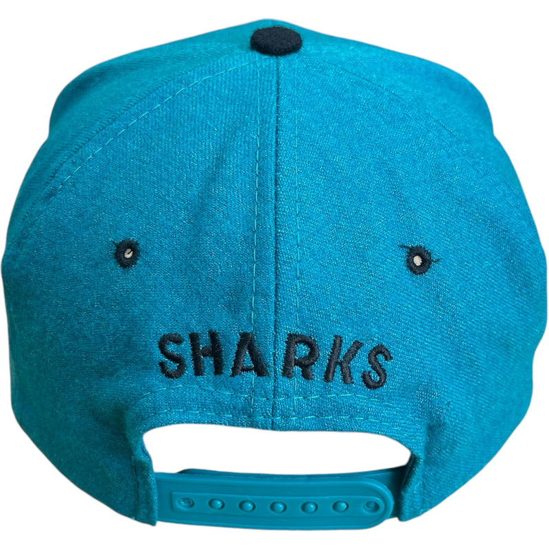 Vintage San Jose Sharks Arch Spellout NHL Snapback Hat