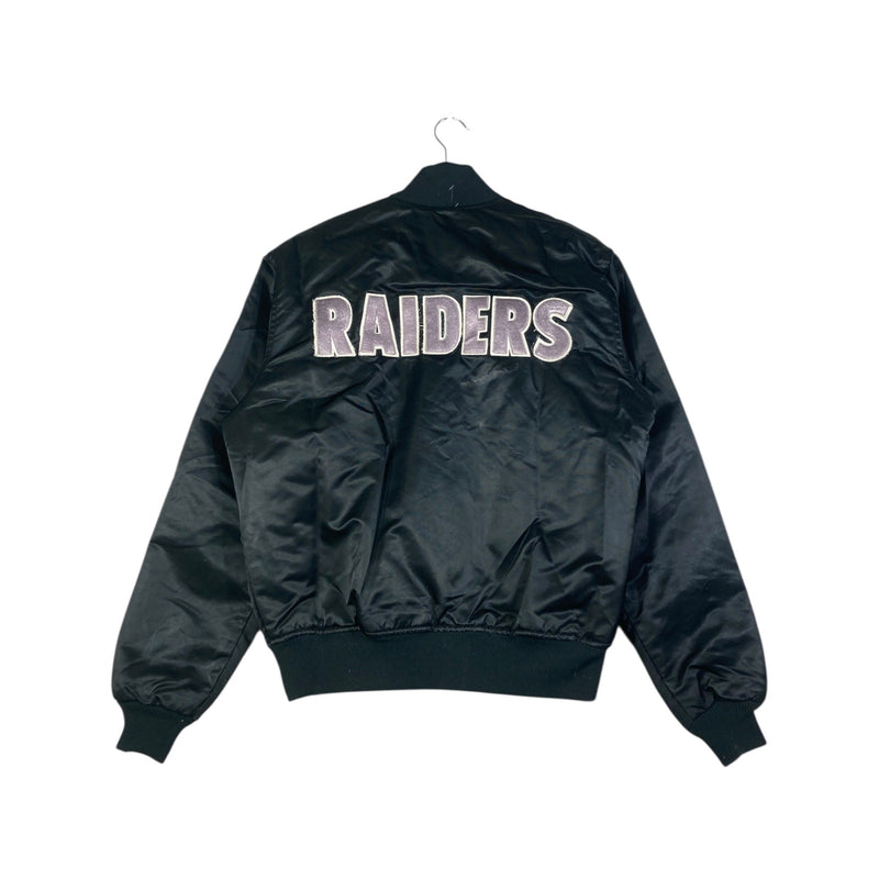 Vintage Starter Embroidered Oakland Raiders Bomber Jacket