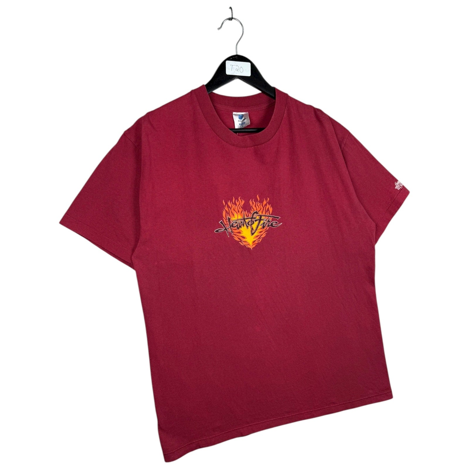Vintage Heart of Fire Flame T-Shirt