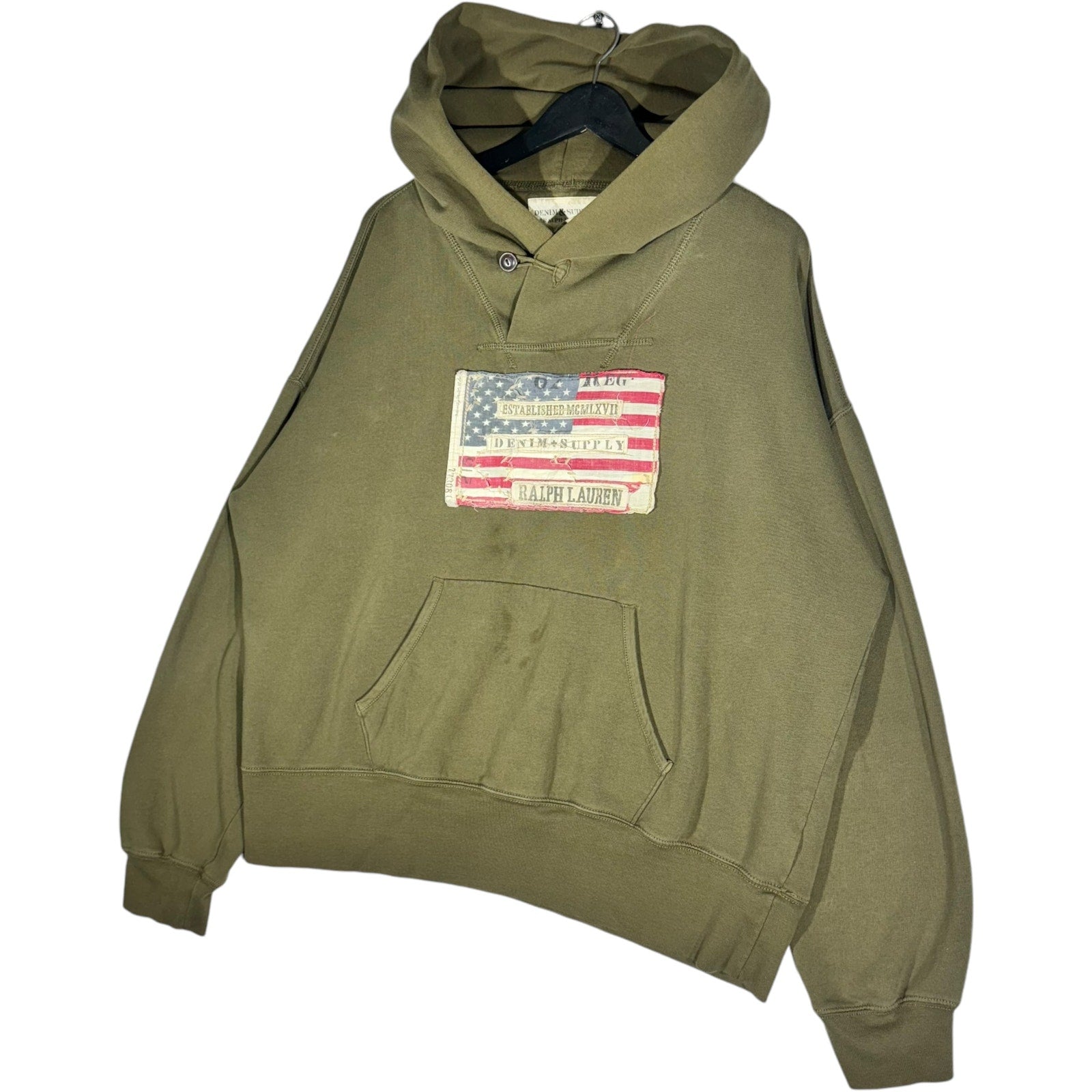 Vintage Ralph Lauren Denim & Supply American Flag Hoodie