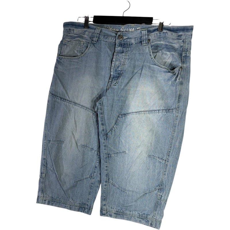 Y2K Double Knee Denim Shorts 40x18