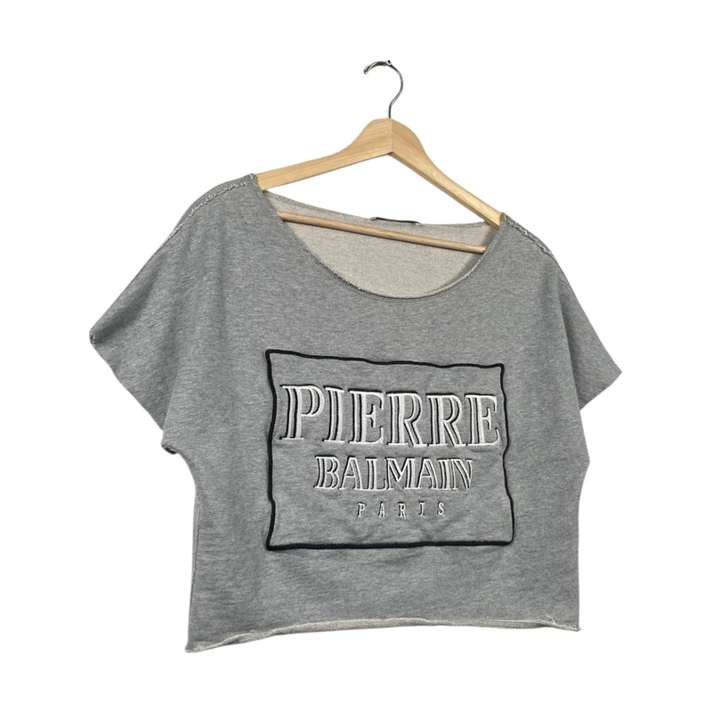 Vintage Pierre Balmain Paris Cropped T-Shirt