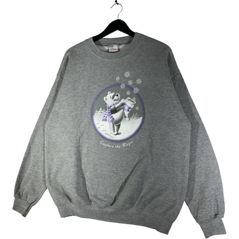 Vintage "Capture The Magic" Winnie The Pooh Christmas Crewneck