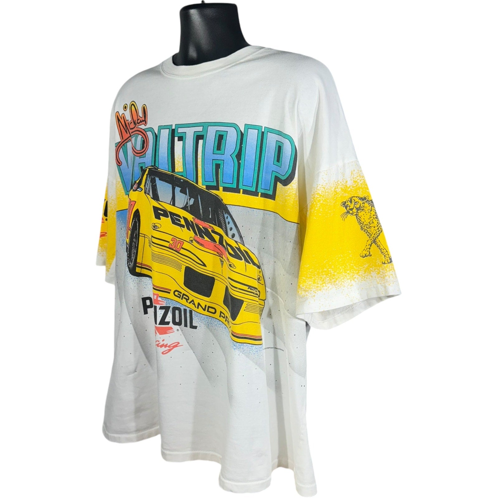 Vintage NASCAR Michael Waltrip Driving Force AOP Racing Tee