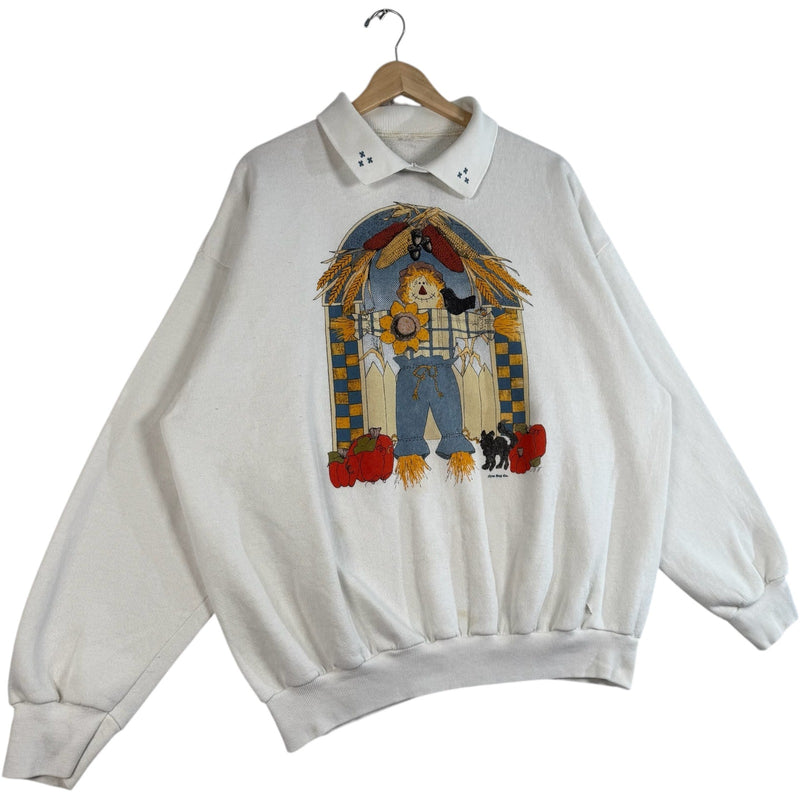Vintage Women's Fall Harvest Collared Crewneck