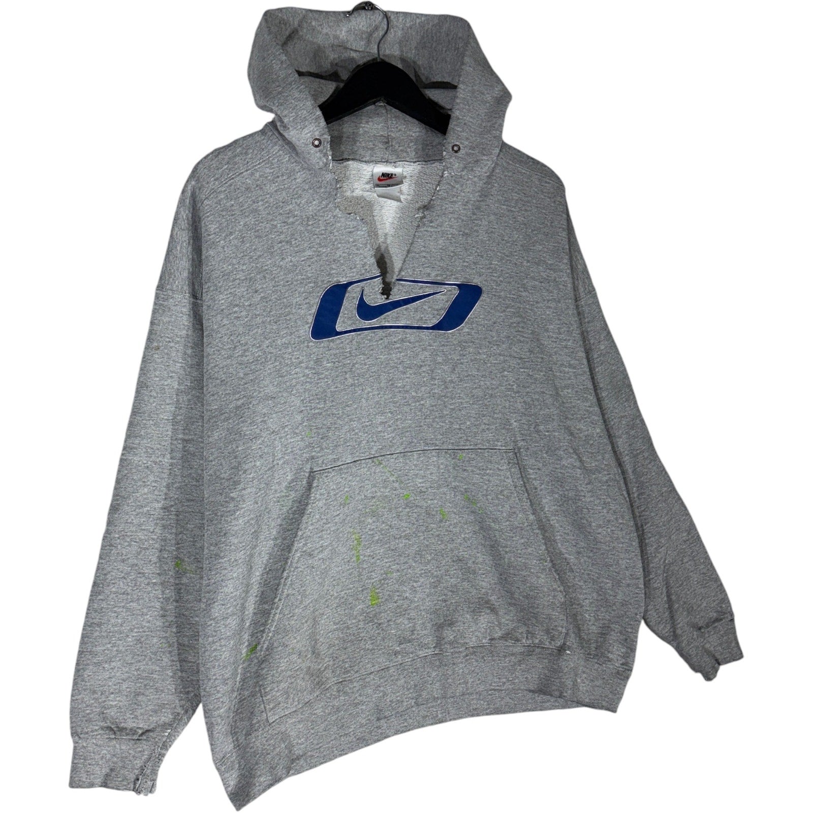 Vintage Nike Large Chest Logo Hoodie 90s