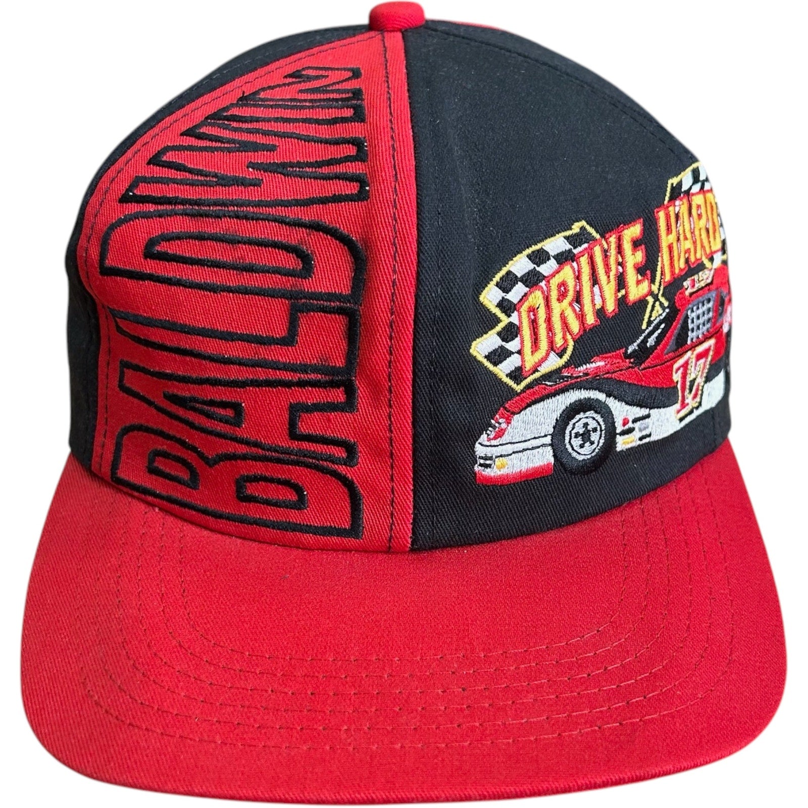 Vintage Baldwin "Drive Hard" Racing Snapback Hat