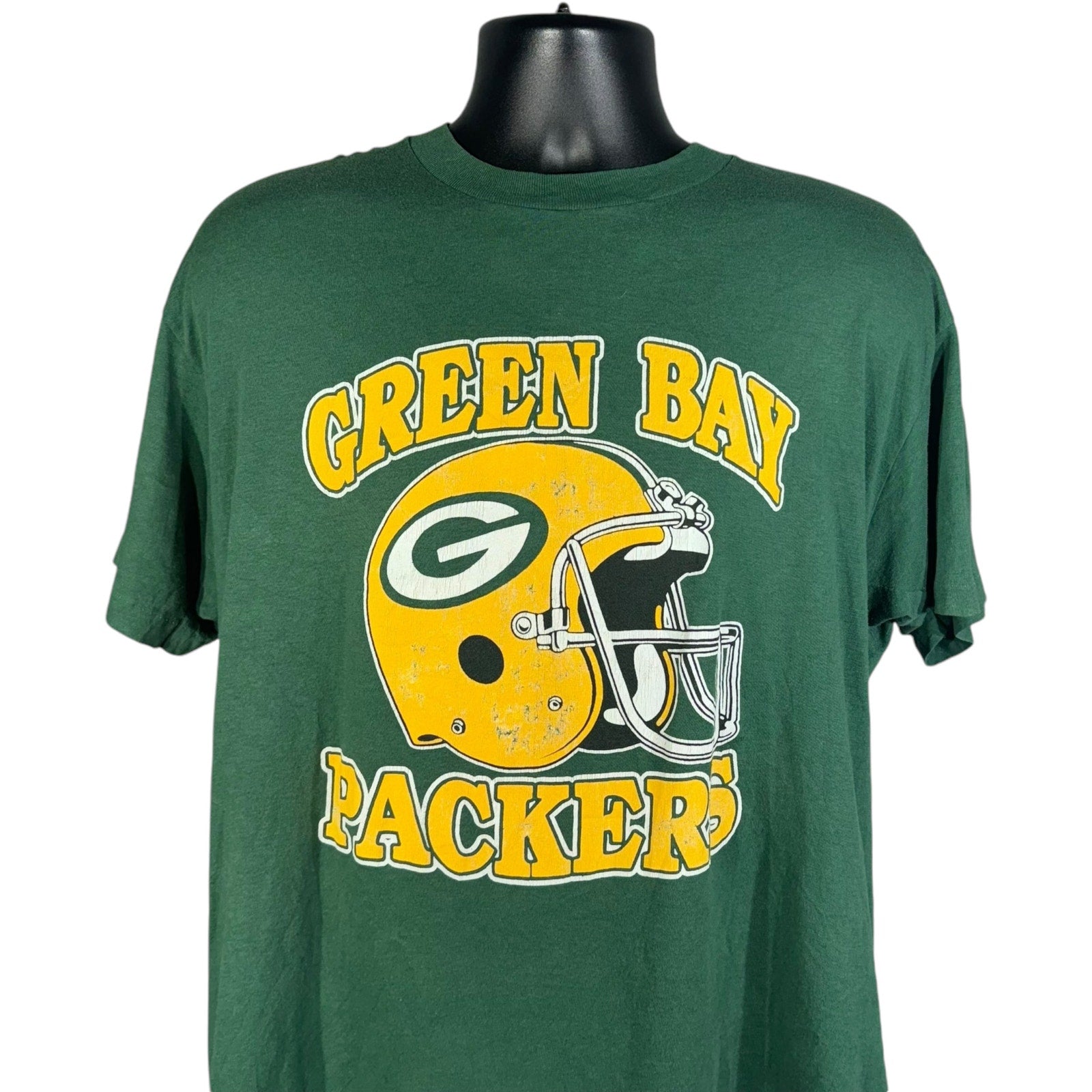 Vintage Green Bay Packers NFL Helmet Logo Tee