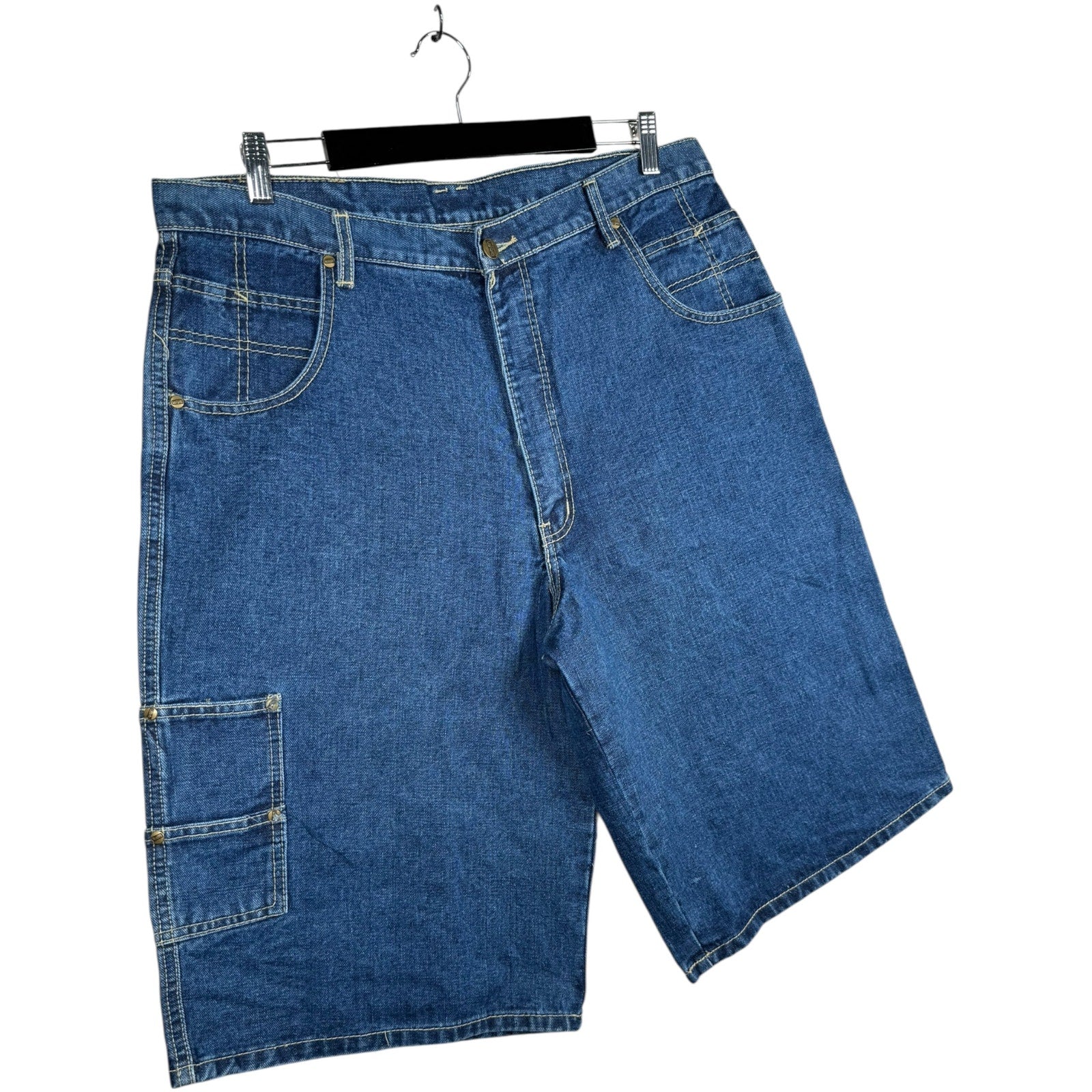 Vintage Urban Workwear Carpenter Denim Shorts 36