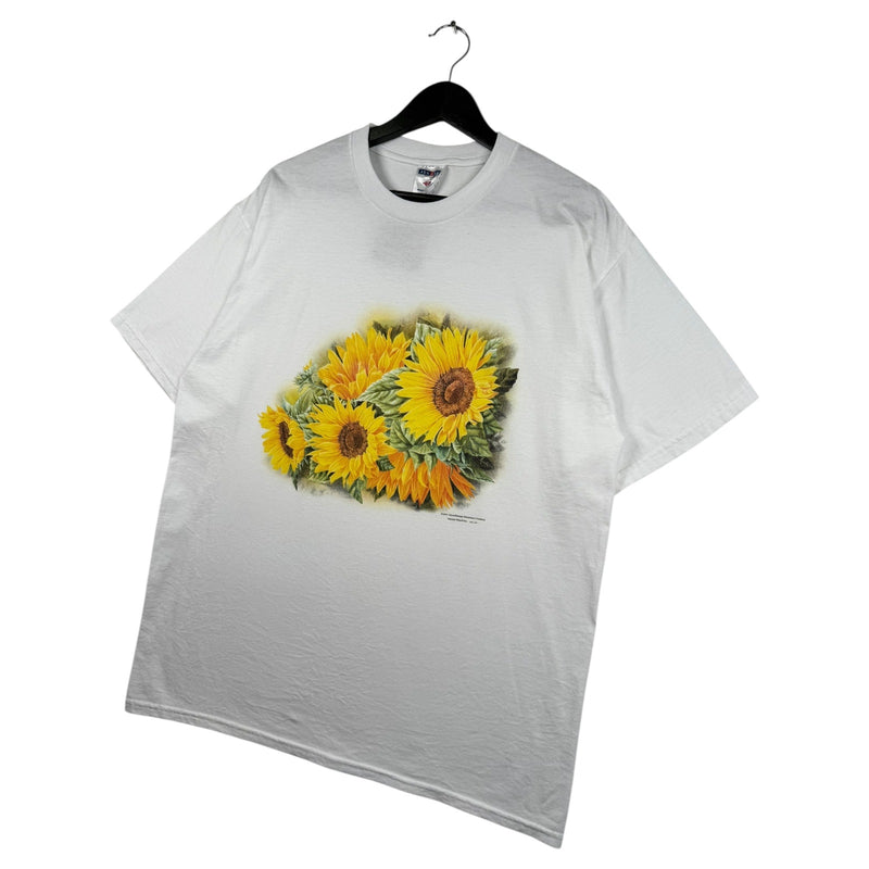 Vintage Sunflower Floral Nature Graphic T-Shirt
