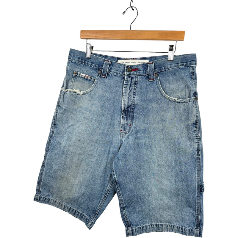 Vintage Straight Leg Cotton Bermuda Denim Shorts 34