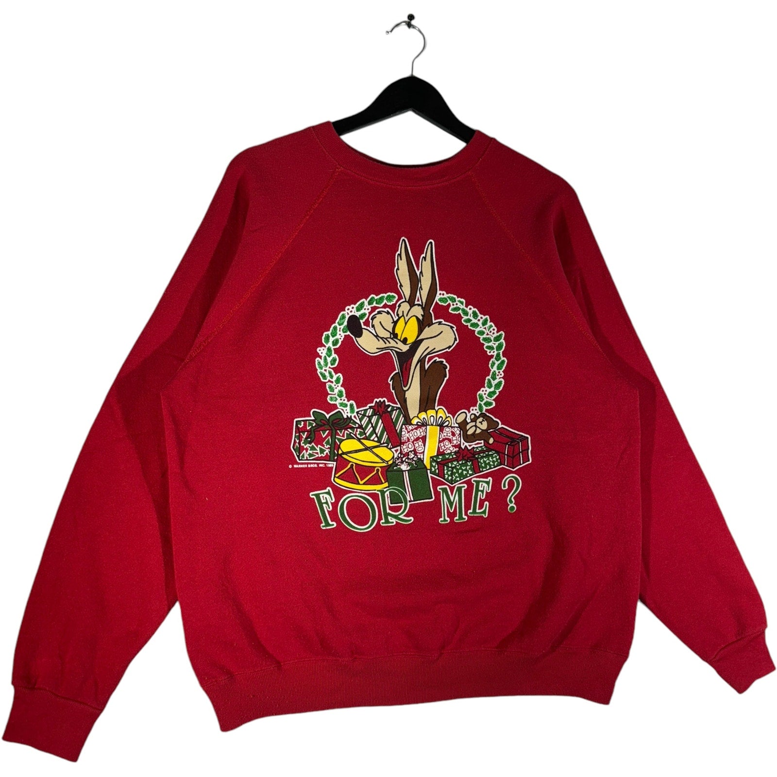 Vintage Looney Tunes Wile E. Coyote Christmas Crewneck