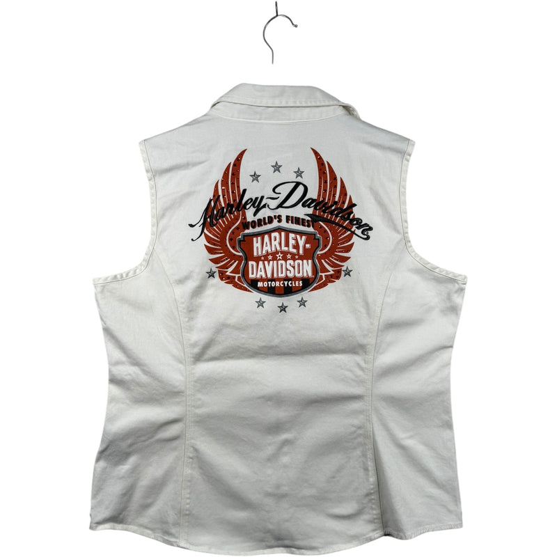 Vintage Harley Davidson Biker Vest