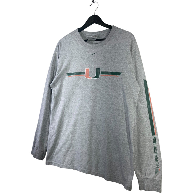 Vintage Nike Miami Hurricanes NCAA Long Sleeve