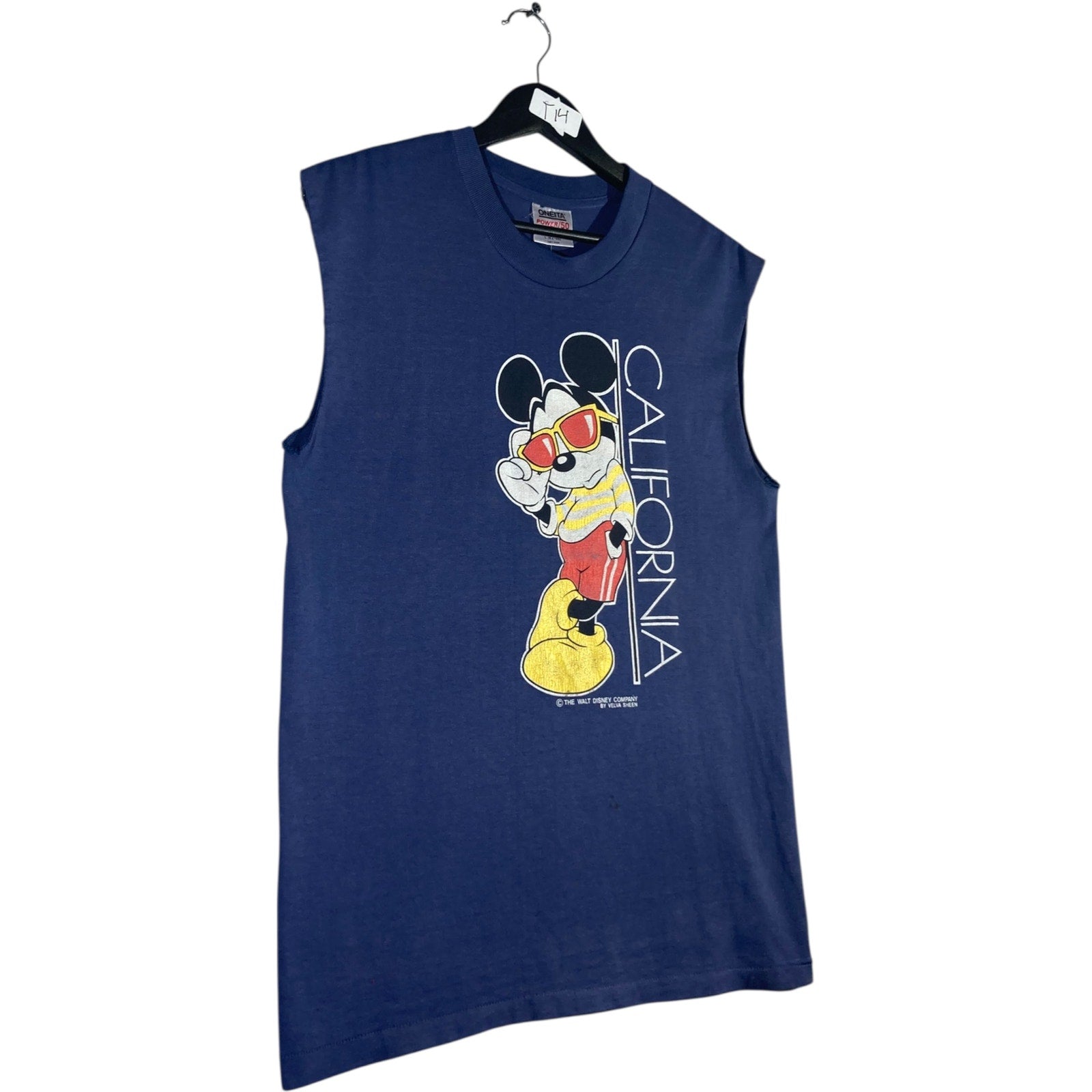 Vintage Mickey Mouse Muscle Sleeves Tank Top