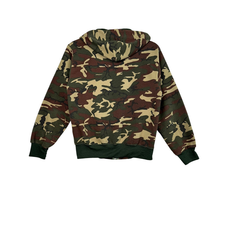 Vintage Camouflage Full Zip Hoodie
