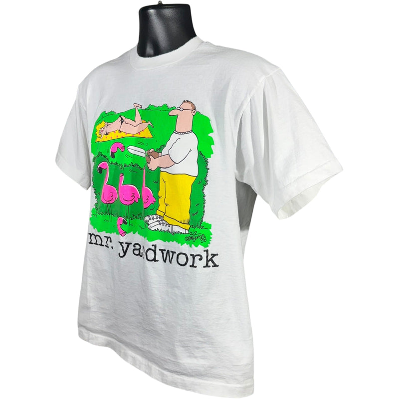 Vintage Mr. Yardwork Cartoon Humor Novelty Tee 90s