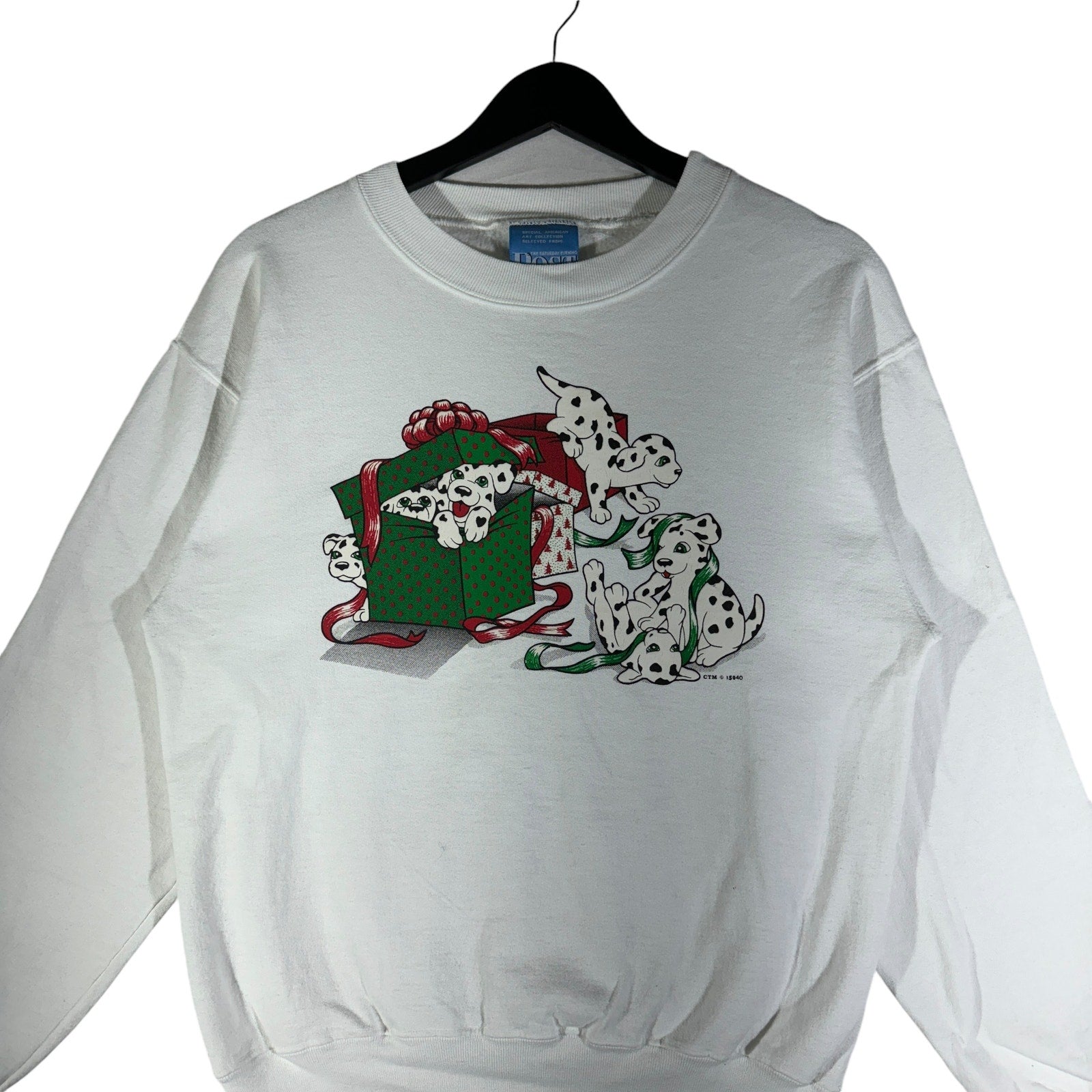 Vintage Christmas Puppies Crewneck