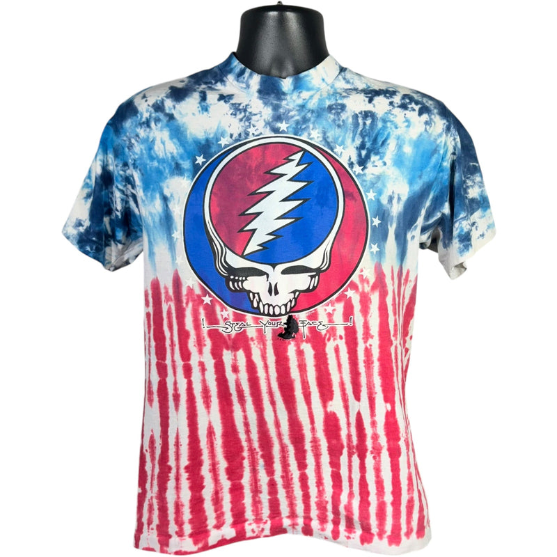 Vintage Liquid Blue Grateful Dead "Steal Your Face" Tie Dye Tee