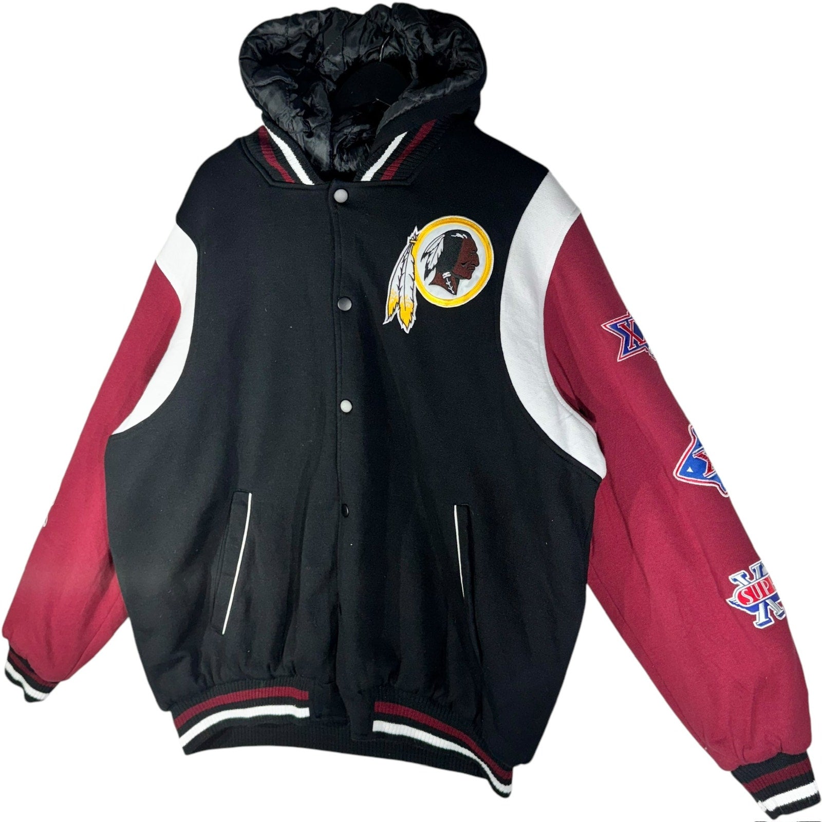 Vintage NFL Washington Redskins Hooded Varsity Jacket