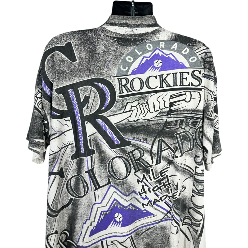 Vintage Colorado Rockies AOP Tee 1991