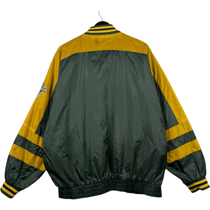 Vintage Green Bay Packers Team Logo NFL Reversible Jacket