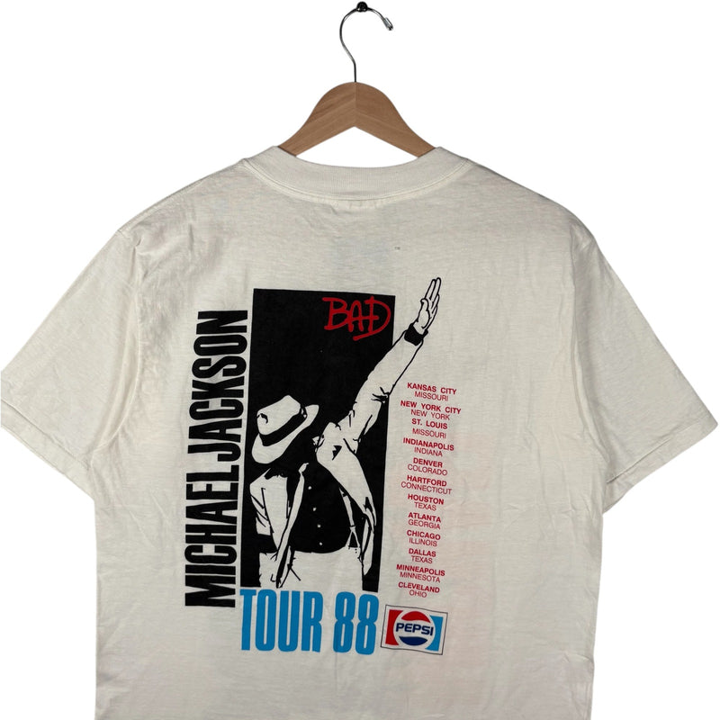 Vintage Michael Jackson Bad Tour Tee 1988