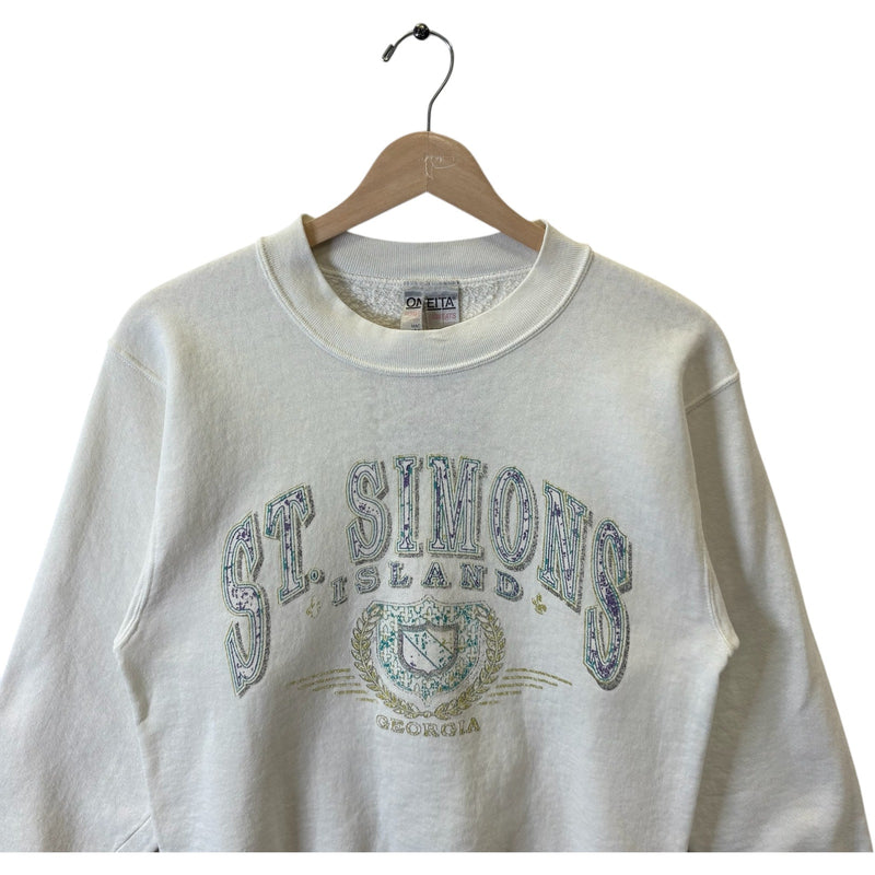 Vintage St. Simons Island Georgia Souvenir Crewneck 90s