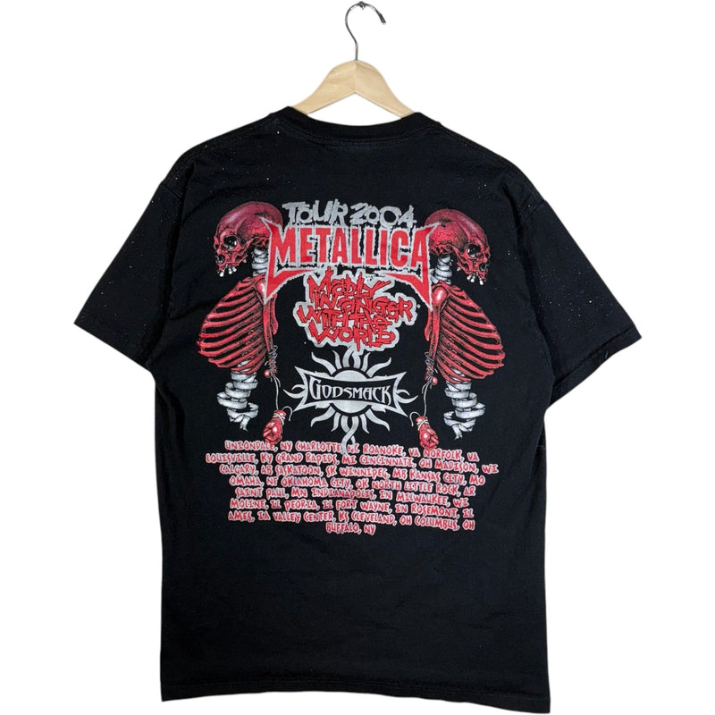 Vintage Metallica Madly In Anger With The World Tour Tee 2004