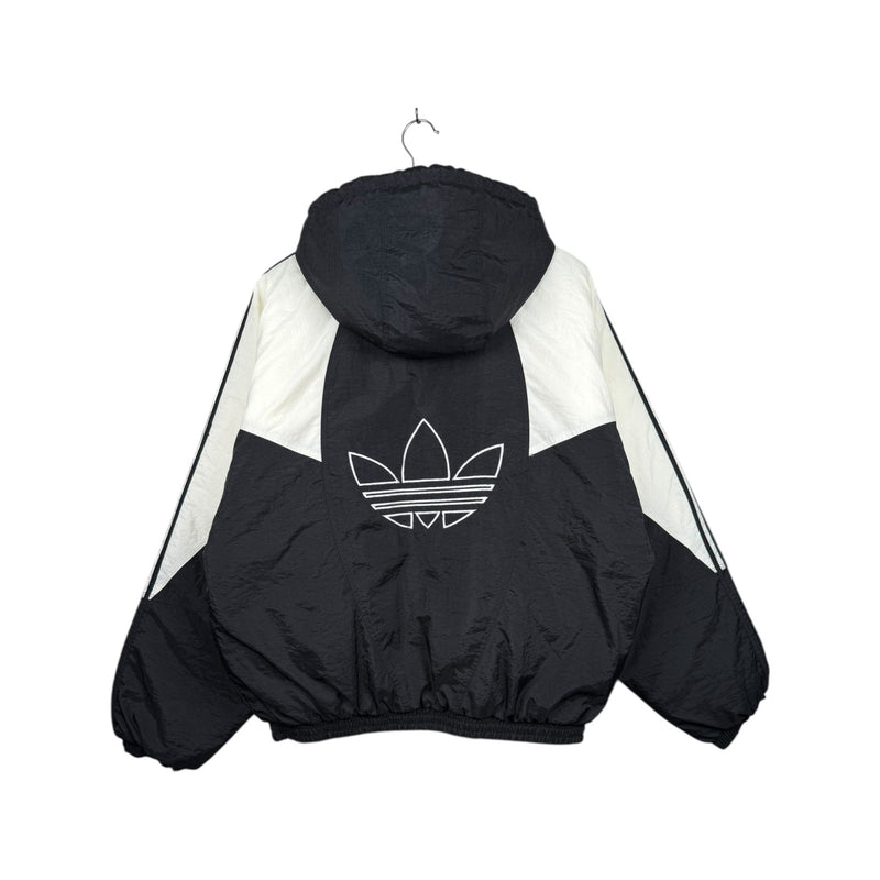 Vintage Adidas Full Zip Colorblock Hooded Windbreaker