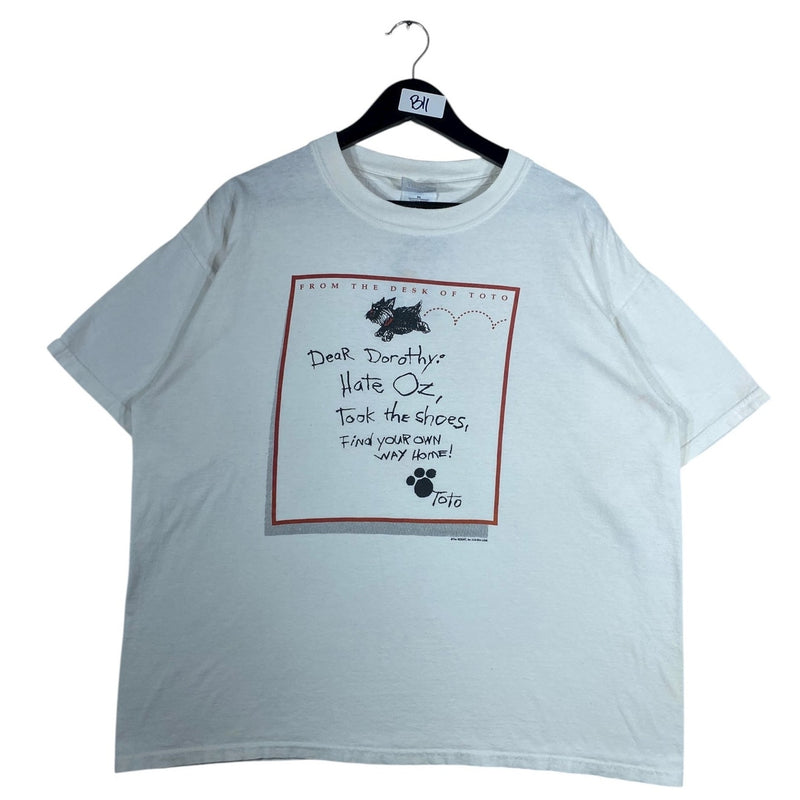 Vintage Wizard Of Oz Toto Letter T-Shirt