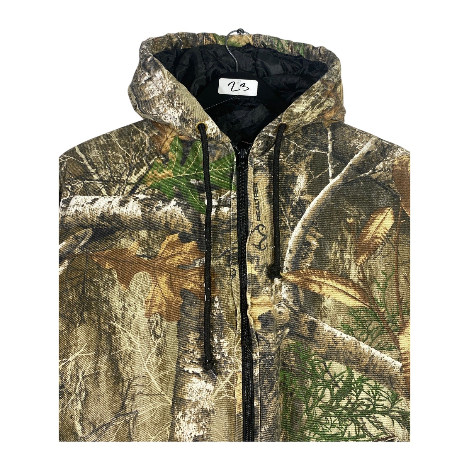 Vintage Real Tree Camouflage Hunting Hoodie Jacket