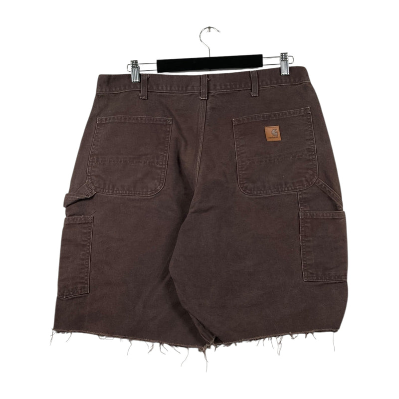 Vintage Carhartt Carpenter Raw Hem Cargo Shorts 36
