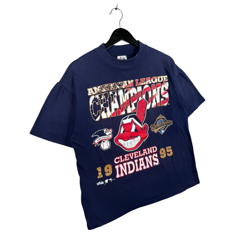Vintage MLB American League Champions Cleveland Indians 1995 T-Shirt