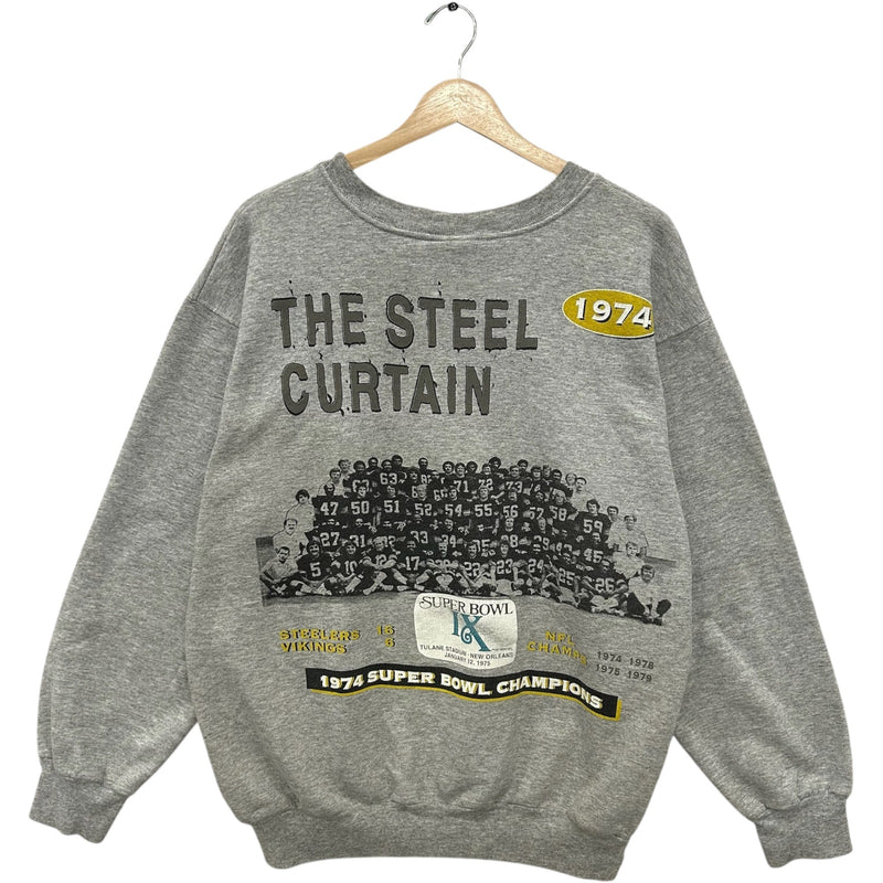 Vintage Pittsburgh Steelers "The Steel Curtain" NFL Crewneck 90s